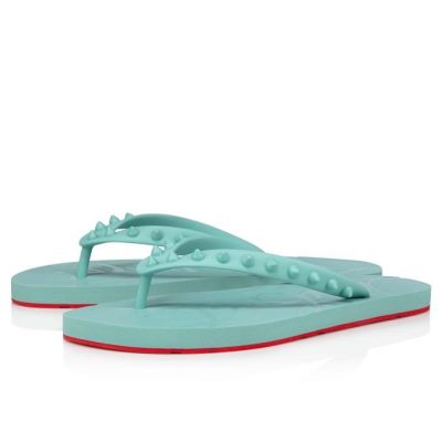 Zapatos Planos Loubi Flip Christian Louboutin Mujer - Azules Claro - 1210330R257